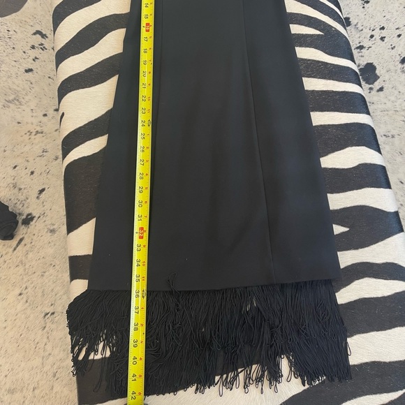 Pink Tartan XS Black Fringe Bottom Dress - Picture 5 of 5